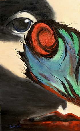 Maskerade  50 x 80 cm