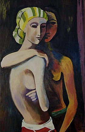 Freundinnen  70 x 100 cm